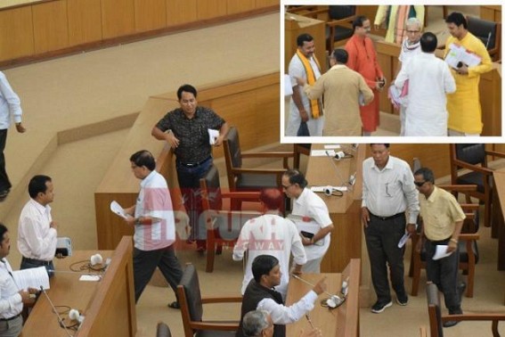 Opposition walks out of Assembly alleging Personal Attack upon Ex-CM Manik Sarkar